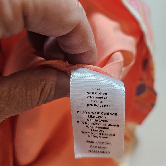 Talbots Vibrant Floral Midi Dress in Orange and Yellow - Picture 4 of 6